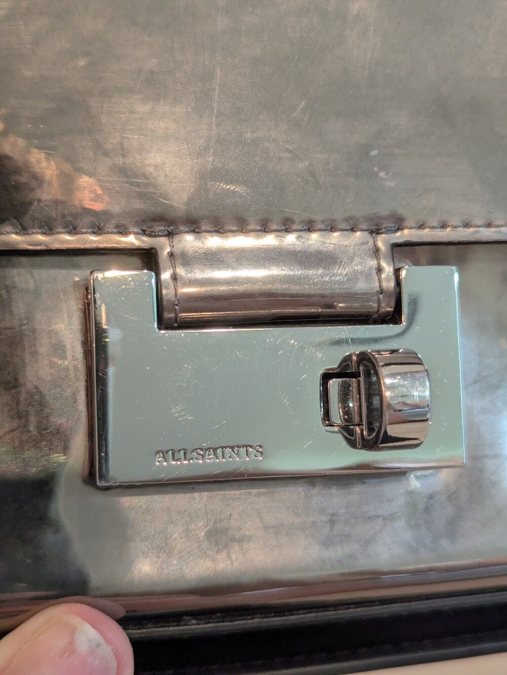 AllSaints Frankie 3-in-1 Leather Crossbody Bag - Picture 9 of 14